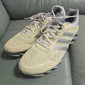 Adidas Springblade Razor Men's Running Shoes Size 10.5 Beige Silver Gray